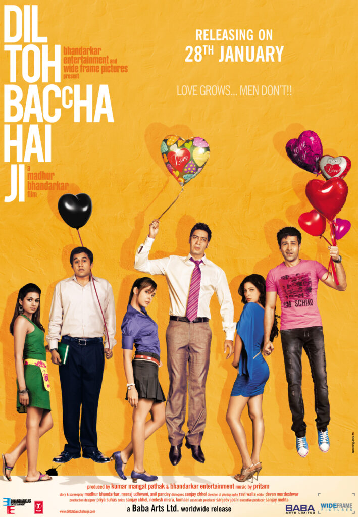 Dil To Baccha Hai Ji  
Directed by Madhur Bhandarkar
Starring: Salman Khan, Karisma Kapoor, Anupam Kher, Kader Khan, Om Puri, and
others